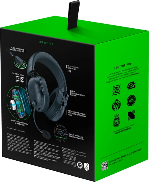 Навушники з мікрофоном Razer BlackShark V2 HyperSpeed Black (RZ04-04960100-R3M1)  Фото №8