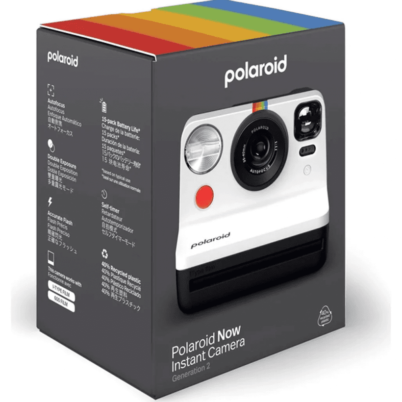Фотокамера миттєвого друку Polaroid Now Gen 2 Black &amp; White (009072)  Фото №1