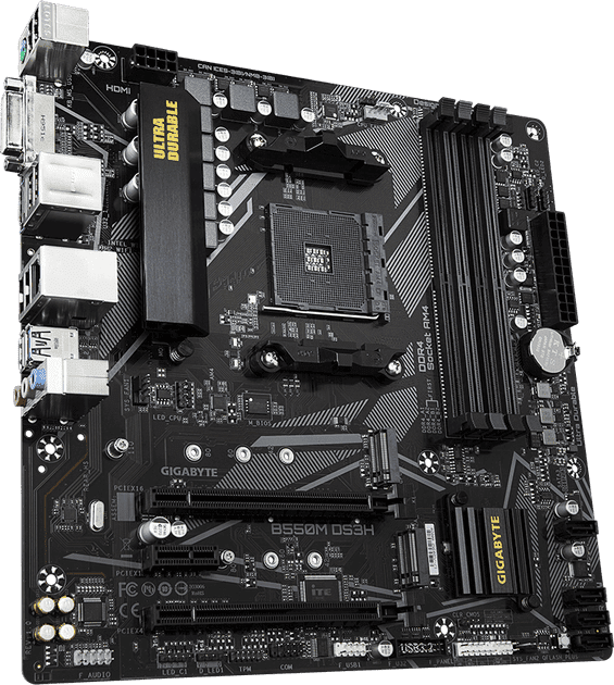 Материнська плата Gigabyte B550M DS3H  Фото №1