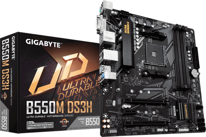 Материнська плата Gigabyte B550M DS3H  Фото №3