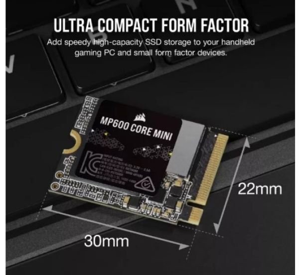 SSD накопитель Corsair MP600 CORE MINI 1TB (CSSD-F1000GBMP600CMN)  Фото №0