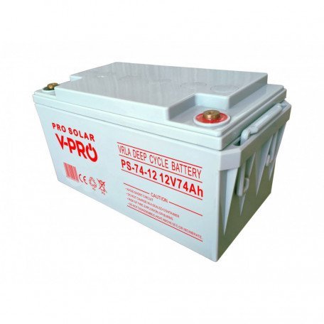 Аккумулятор Volt Polska DEEP CYCLE VPRO SOLAR 12V 74 Ah VRLA  Фото №1