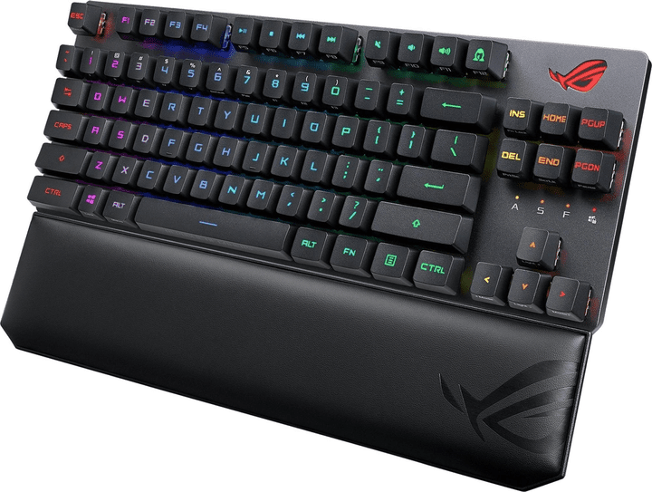 Клавіатура Asus ROG Strix Scope RX TKL Wireless Deluxe RGB USB/WL/BT Black (90MP02J0-BKUA01)  Фото №0