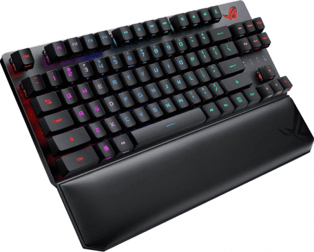 Клавіатура Asus ROG Strix Scope RX TKL Wireless Deluxe RGB USB/WL/BT Black (90MP02J0-BKUA01)  Фото №3