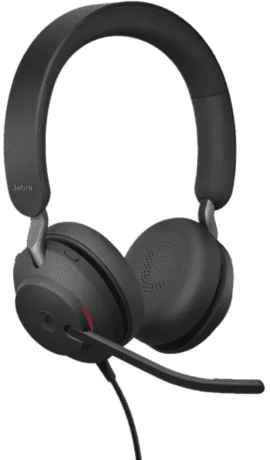 Наушники с микрофоном JABRA Evolve2 40 SE MS Stereo Black (24189-999-999)  Фото №0
