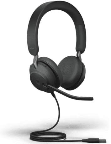 Наушники с микрофоном JABRA Evolve2 40 SE MS Stereo Black (24189-999-999)  Фото №1