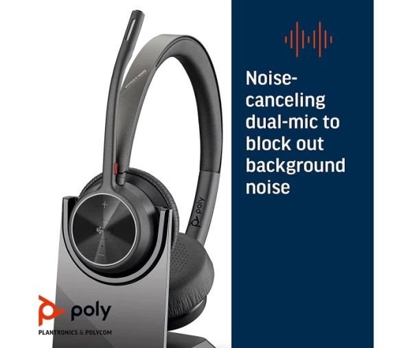 Наушники с микрофоном Plantronics Poly Voyager 4320 UC Charge Stand (218476-01)  Фото №3