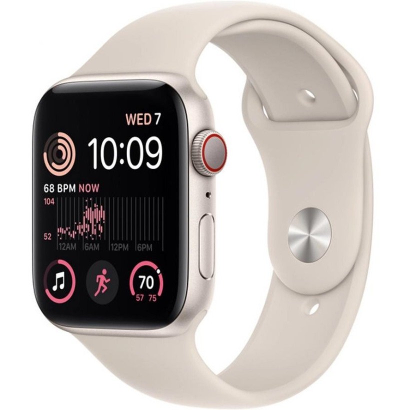 Смарт-часы Apple Watch SE 2 GPS + Cellular 40mm Starlight Aluminum Case with Starlight Sport Band (MNPH3)  Фото №0