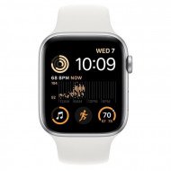 Смарт-годинник Apple Watch SE 2 GPS + Cellular 40mm Silver Aluminum Case with White Sport Band - M/L (MNTQ3)