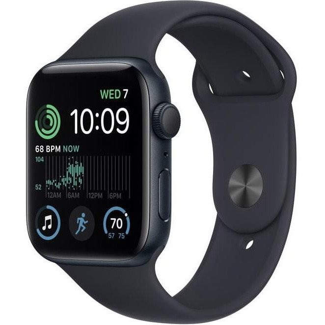 Смарт-годинник Apple Watch SE 2 GPS + Cellular 40mm Midnight Aluminum Case w. Midnight S. Band - S/M (MNTM3/MRG83/MRG63)  Фото №0