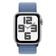 Смарт-годинник Apple Watch SE 2 GPS + Cellular 40mm Silver Aluminium Case w. Winter Blue Sport Loop (MRGQ3)