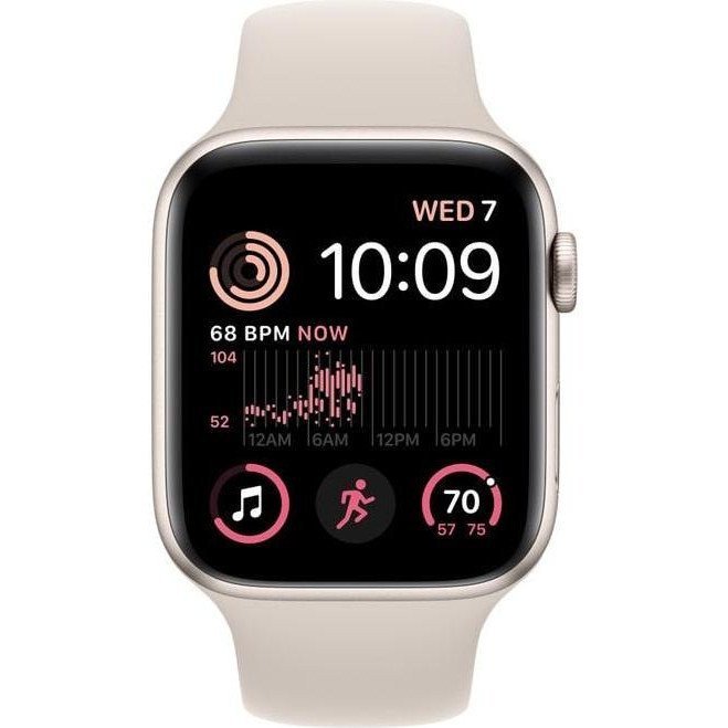 Смарт-годинник Apple Watch SE 2 GPS + Cellular 40mm Starlight Aluminium Case w. Starlight Sport Band - M/L (MRG13)