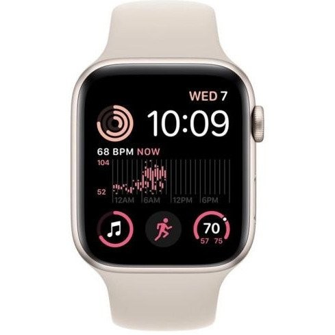 Смарт-годинник Apple Watch SE 2 GPS + Cellular 40mm Starlight Alu. Case w. Starlight Sport Band - S/M (MNTK3/MRFY3/MRFW3)