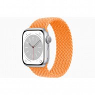 Смарт-годинник Apple Watch SE 2 GPS 40mm Aluminum Case w. Bright Orange Braided Solo Loop - Size 4 (MNL73+MQXR3)