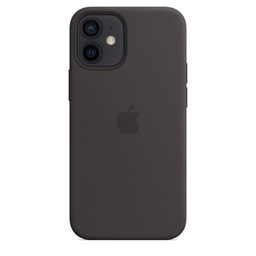 Чехол для смартфона Apple iPhone 12 mini Silicone Case with MagSafe - Black (MHKX3)  Фото №0