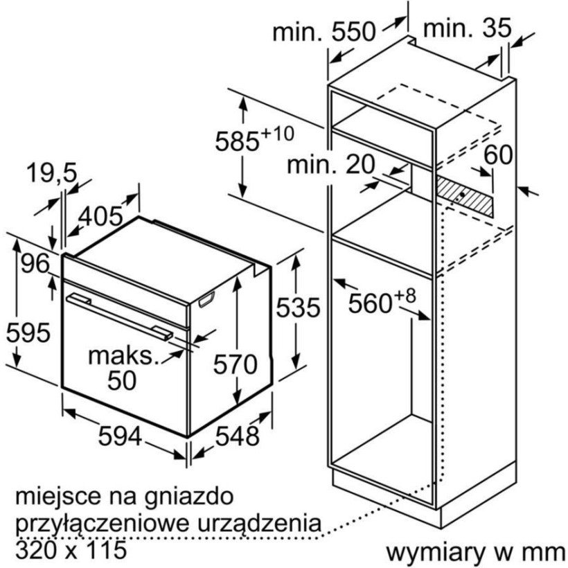 Духовка электрическая Bosch HBA554EB0  Фото №0