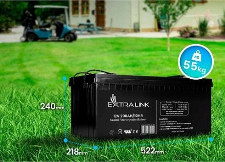 Аккумулятор для ИБП Extralink AGM 12V 200Ah (EX.9793)  Фото №3