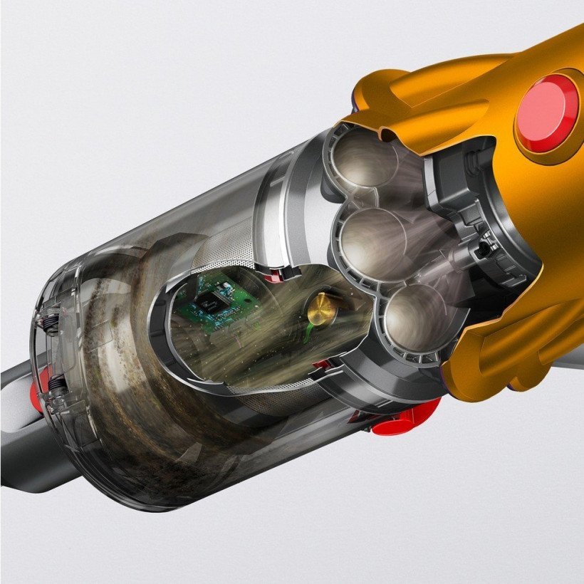 Вертикальний + ручний пилосос (2в1) Dyson V12 Detect Slim Absolute - Gold (447287-01)  Фото №2