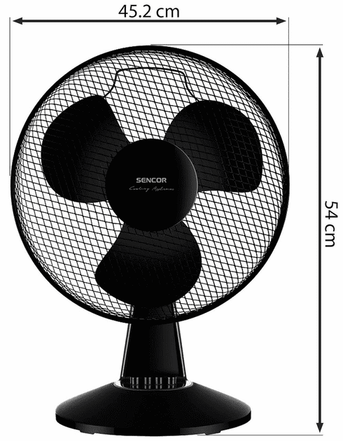 Вентилятор настільний Sencor SFE 4021BK  Фото №1