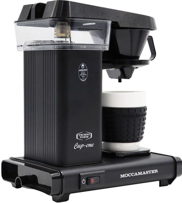 Капельная кофеварка MoccaMaster Cup-One Coffee Brewer Cream Black  Фото №1