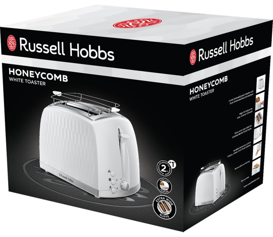 Тостер Russell Hobbs Honeycomb White 26060-56  Фото №1