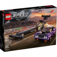 Блоковый конструктор LEGO Speed ??Champions Mopar Dodge/SRT Top Fuel Dragster и 1970 Dodge Challenger (76904)