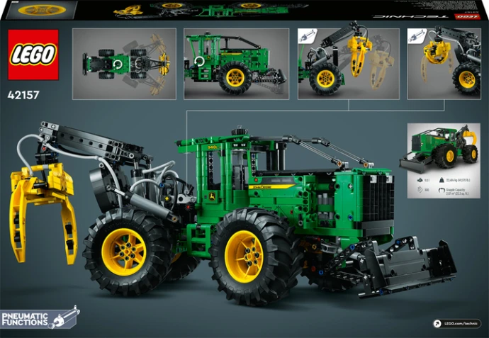 Блоковый конструктор LEGO Technic Трелевочный трактор John Deere 948L-II (42157)  Фото №8