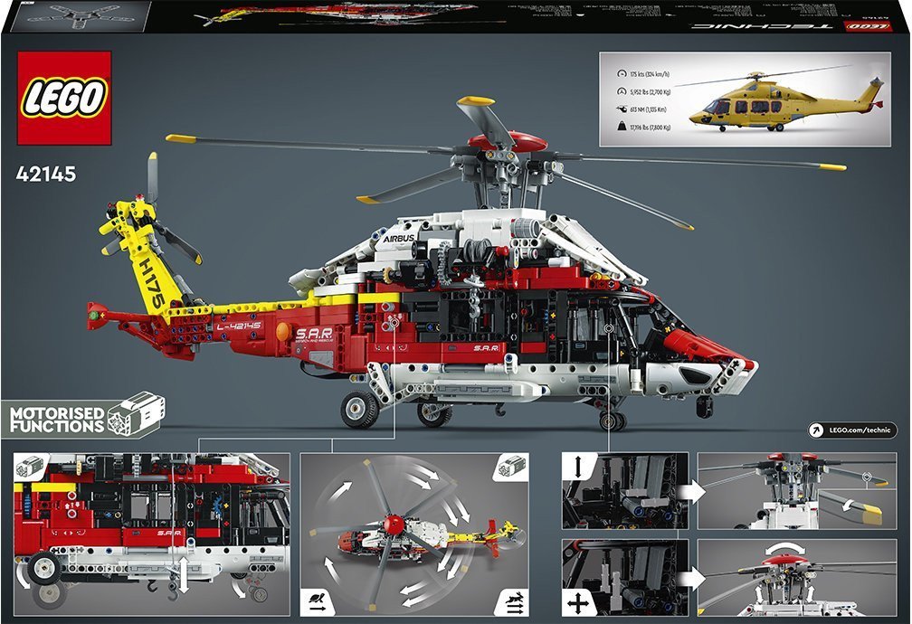 Блоковый конструктор LEGO Спасательный вертолет Airbus H175 (42145)  Фото №2