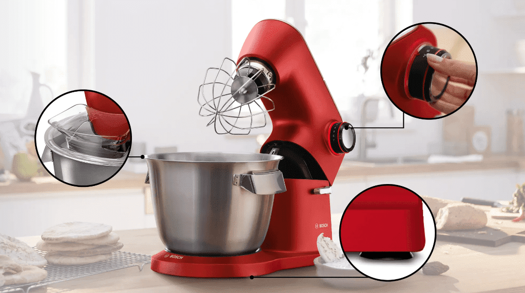 Кухонная машина Bosch OptiMUM Series 8 Red Silver MUM9A66R00  Фото №14