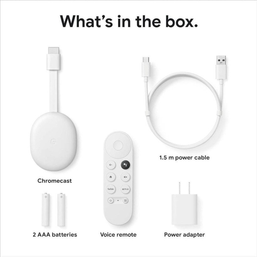 Медіаплеєр Сhromecast Google Chromecast HD with Google TV Snow(GA03131-US)   Фото №4