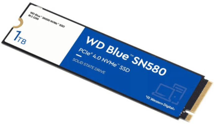 SSD накопичувач WD Blue SN580 1 TB (WDS100T3B0E)  Фото №0