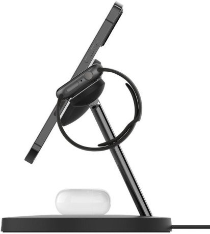 Беспроводное зарядное устройство для Belkin MagSafe 3in1 Wireless Charger black (WIZ017VFBK)  Фото №3