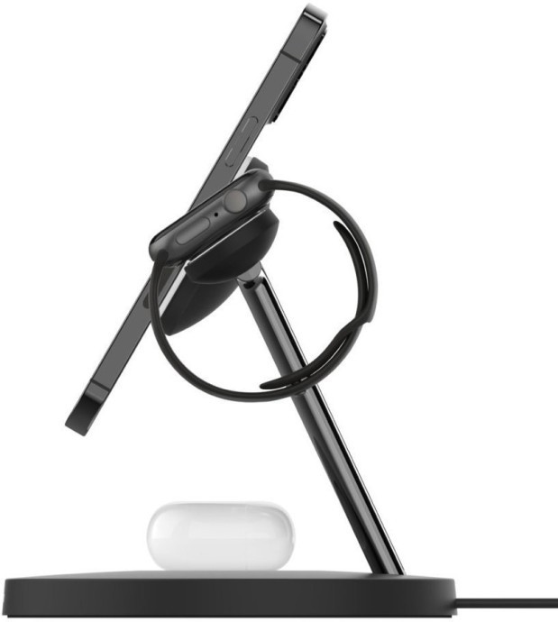 Бездротовий зарядний пристрій Belkin MagSafe 3in1 Wireless Charger black (WIZ017VFBK)  Фото №3
