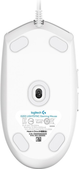 Мышь Logitech G203 Gaming Lightsync RGB White (910-005797)  Фото №0