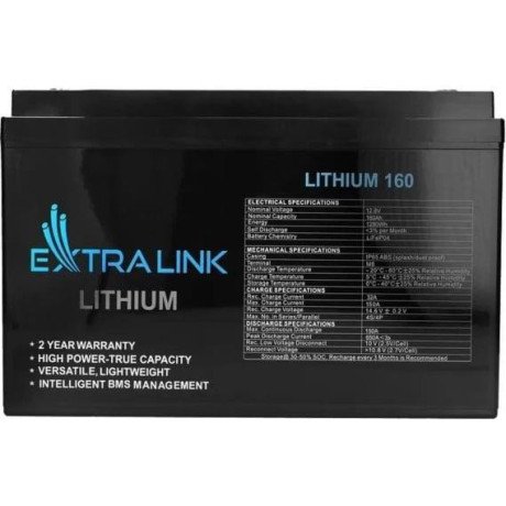 Аккумулятор для ИБП Extralink LiFePO4 12.8V 160Ah (EX.30462)