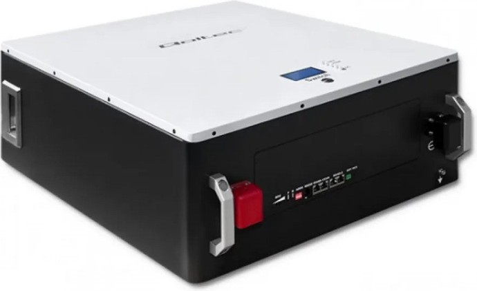 Додатковий акумулятор для інвертора Qoltec LiFePO4 9.6kWh 48V BMS LCD (53879)  Фото №1