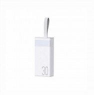 Зовнішній акумулятор (павербанк) REMAX Chinen Series 20W+22.5W Fast Charging Power Bank with LED Light 30000mAh RPP-320 White