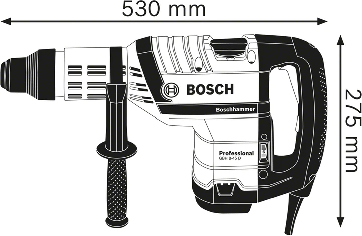Перфоратор Bosch GBH 8-45 DV (0611265000)  Фото №4