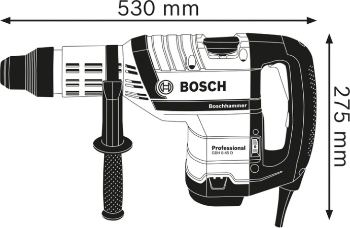 Перфоратор Bosch GBH 8-45 DV (0611265000)  Фото №4