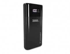Зовнішній акумулятор (павербанк) Wozinsky 20W 30000mAh WPB-001BK Black