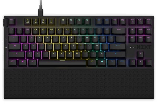 Клавиатура NZXT TKL Gateron Red Switches UK EN Layout Black (KB-1TKUS-BR)