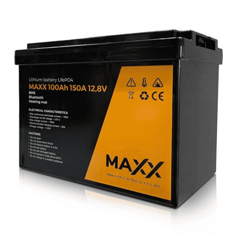 Акумулятор Maxx 4SUN LIFEPO4 12V 100AH 150A + BMS  Фото №1