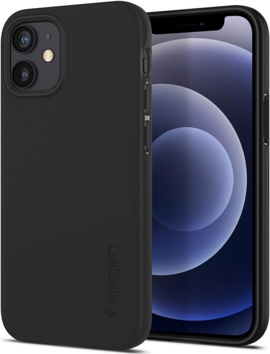 Чохол для смартфона Spigen для iPhone 12 Mini Thin Fit Black  Фото №0