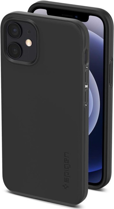 Чохол для смартфона Spigen для iPhone 12 Mini Thin Fit Black  Фото №1