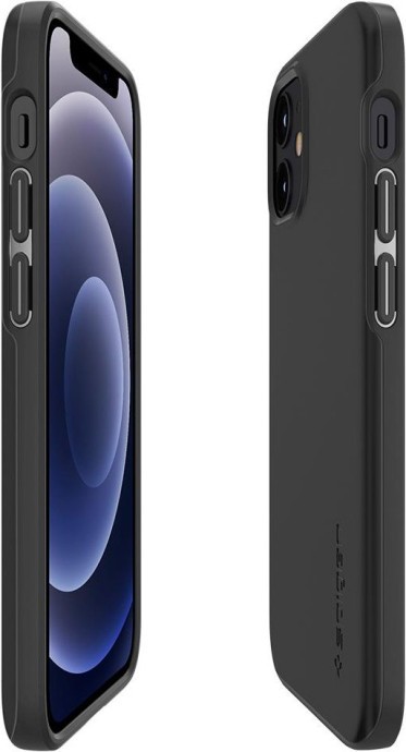 Чохол для смартфона Spigen для iPhone 12 Mini Thin Fit Black  Фото №3