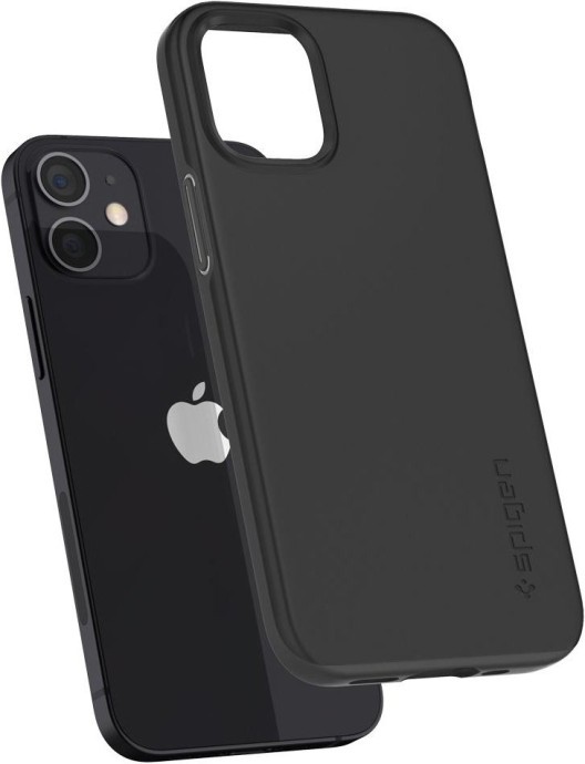 Чохол для смартфона Spigen для iPhone 12 Mini Thin Fit Black  Фото №5