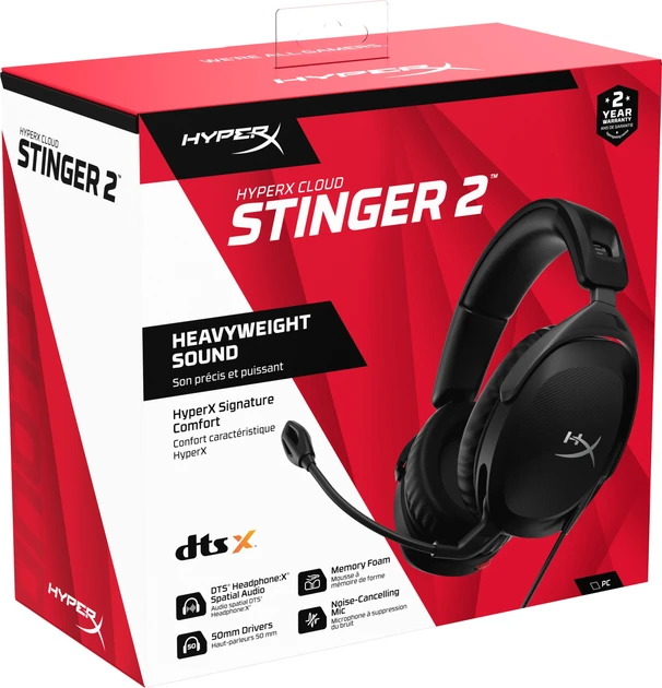 Навушники з мікрофоном HyperX Cloud Stinger 2 Wired Black (519T1AA)  Фото №8
