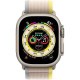 Смарт-часы Apple Watch Ultra GPS + Cellular 49mm Titanium Case with Yellow/Beige Trail Loop - S/M (MNHD3/MNHK3)