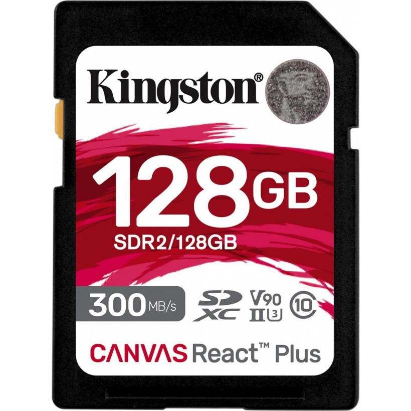 Карта пам&#039;яті Kingston 128 GB SDXC Class 10 UHS-II U3 Canvas React Plus (SDR2/128GB)