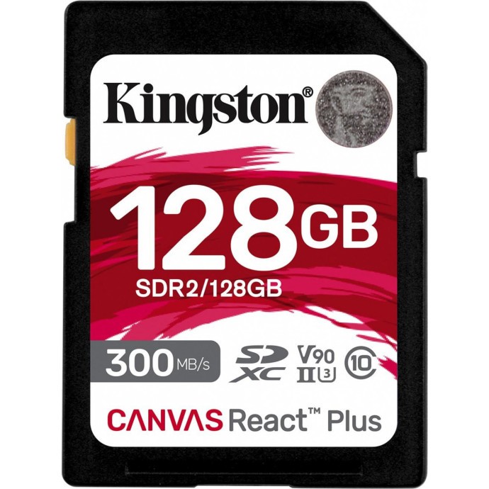 Карта пам&#039;яті Kingston 128 GB SDXC Class 10 UHS-II U3 Canvas React Plus (SDR2/128GB)